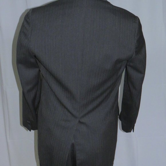 Brooks Brothers Makers Vintage Gray Herringbone Three Roll Two Suit 40R - Picture 9 of 15
